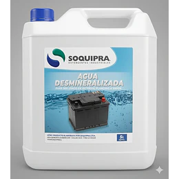 Soquipra agua Desmineralizada 5lts