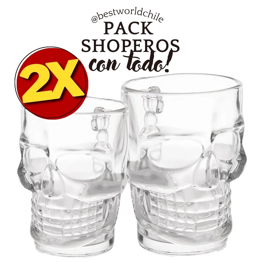 Pack 2 Schoperos de Calavera