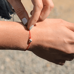 Pulsera Corazón Roja