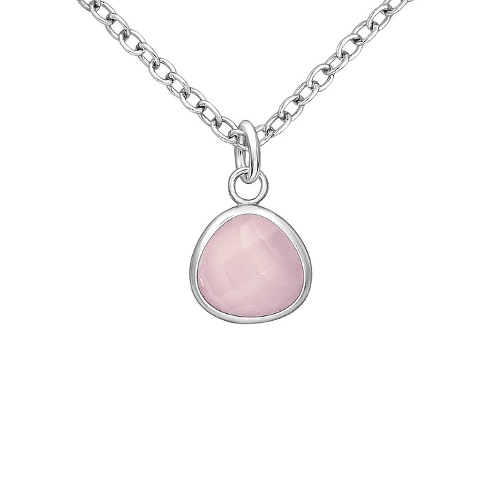 Collar Paz Cuarzo Rosado 1