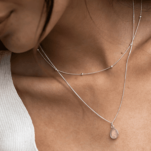 Collar Paz Cuarzo Rosado