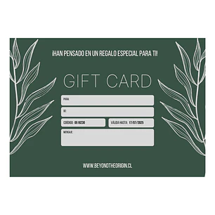Gift Card $40.000