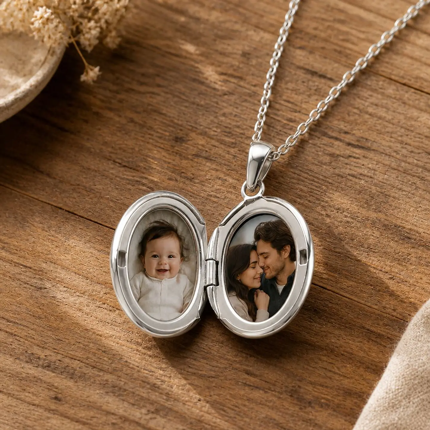 Collar Recuerdos Estrella + Personalización Fotos + Tarjeta Mensaje 3