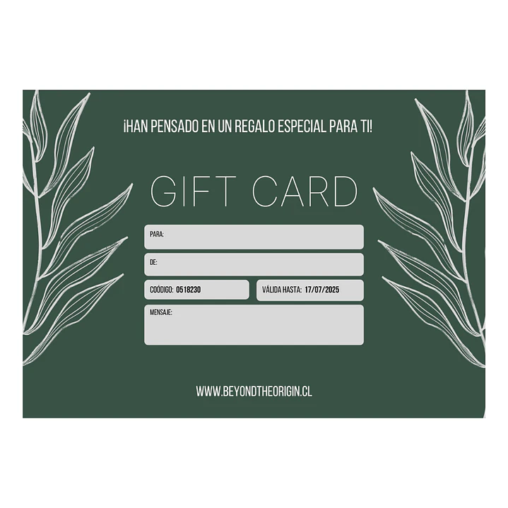 Gift Card $60.000 2