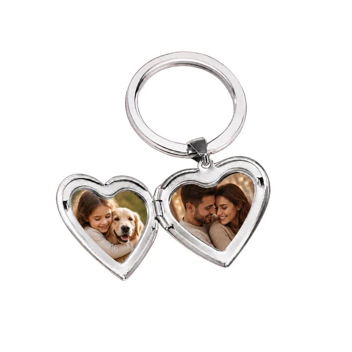 Llavero Recuerdos Corazón + Personalización Fotos + Tarjeta Mensaje 3