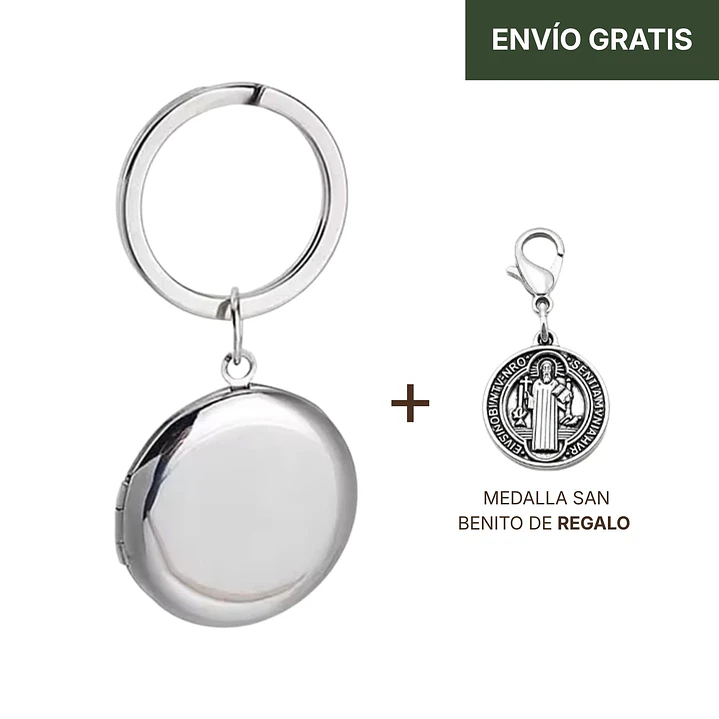 Llavero Recuerdos Redondo + Personalización Fotos + Packaging Regalo 1