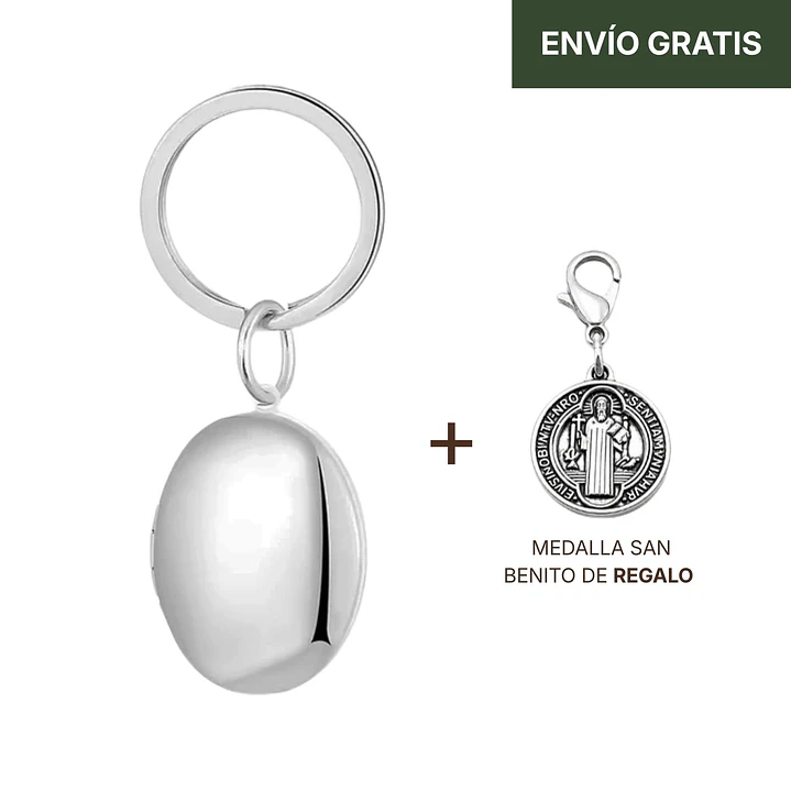 Llavero Recuerdos Ovalado + Personalización Fotos + Packaging Regalo 1