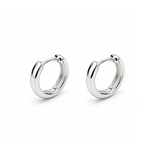 Argollas Bianca huggie 12 MM