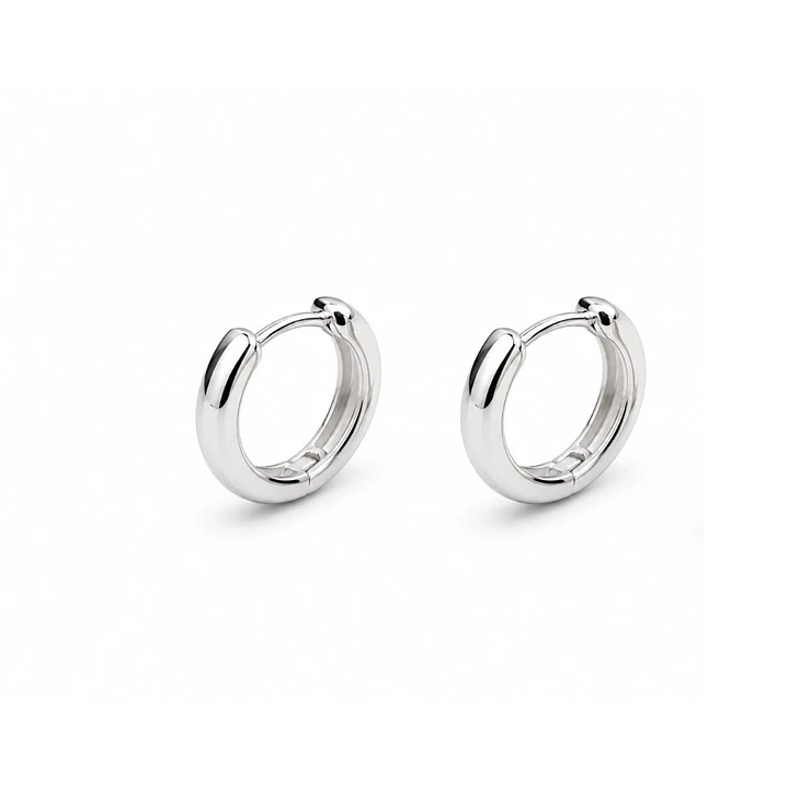 Argollas Bianca huggie 11 MM 1