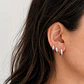 Pack Full Argollas Bianca huggie - Miniatura 2
