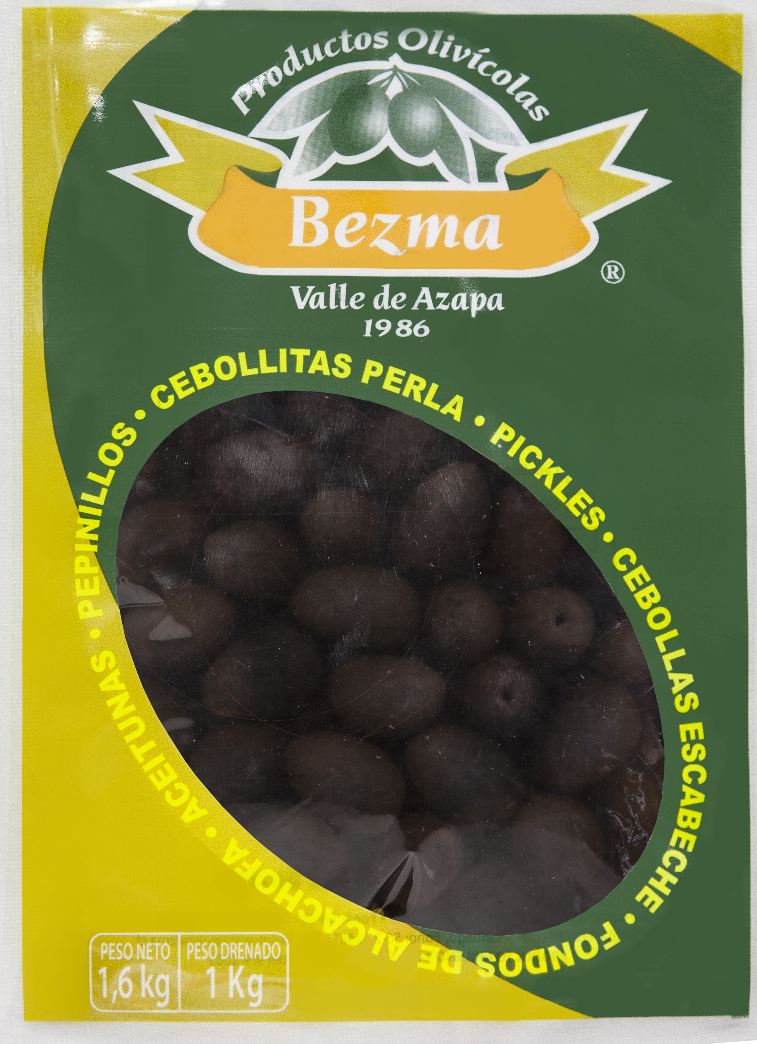 Aceitunas sin Amargo Bolsa de 1 Kg Calibre 170-210
