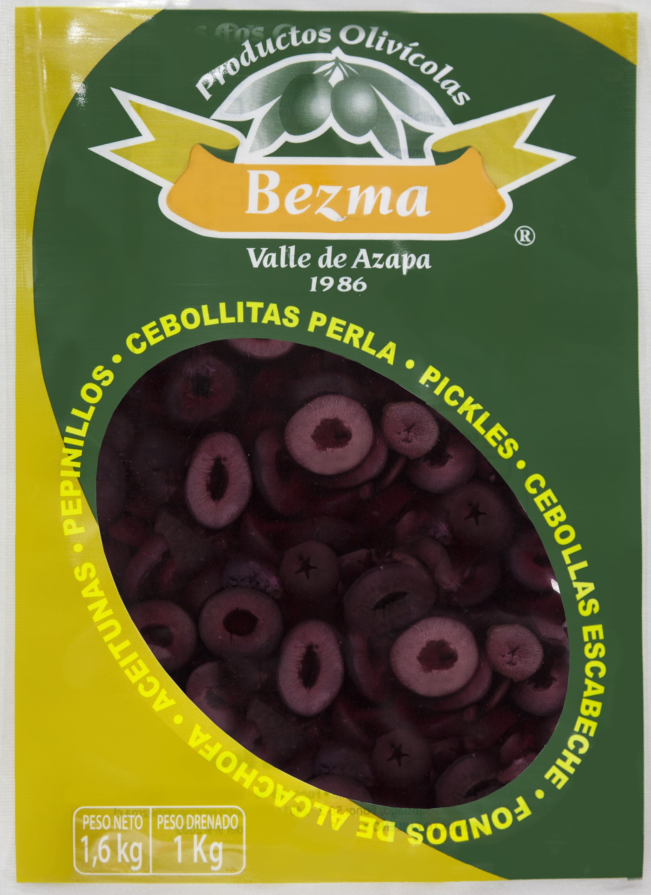 Aceitunas Naturales en Rodaja Bolsa de 1 Kg.