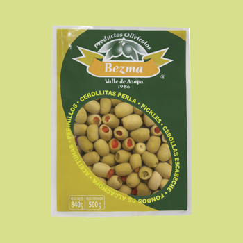 Aceitunas verdes rellenas con pimentón 500g