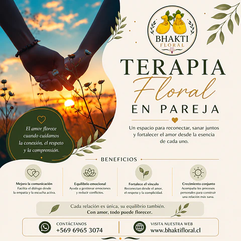 Sesión Terapia Floral en Pareja