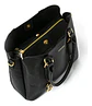 Allis Cartera Tipo Dos Asas Tres Divisiones Negro Negro - Miniatura 3