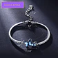 Pulsera Cristal De Swarovski Mariposa Rodinado Joya Mujer - Miniatura 2