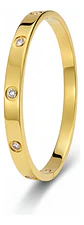 Pulsera Lujo Brazalete Amor Circones Chapado Oro 18k Orvia - Miniatura 1