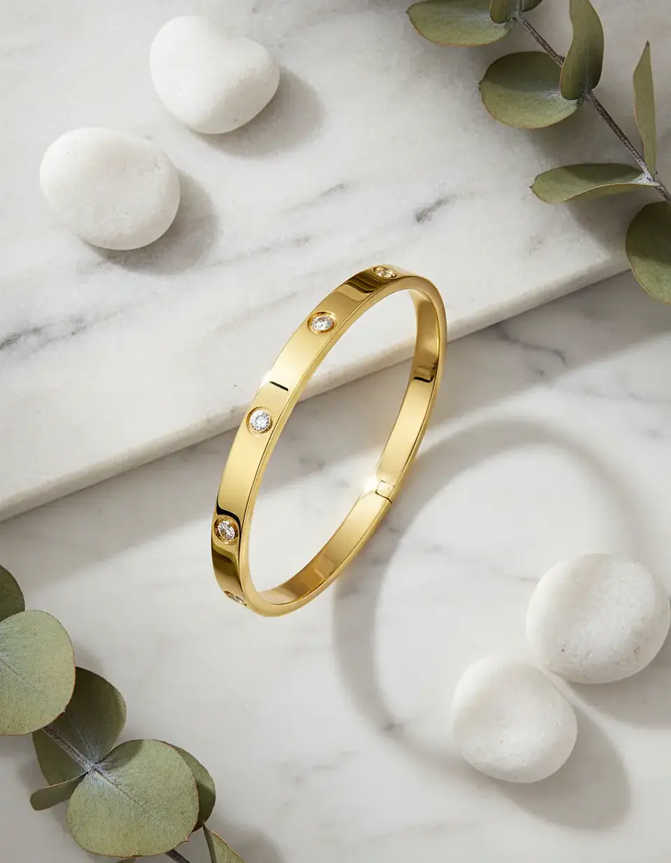 Pulsera Lujo Brazalete Amor Circones Chapado Oro 18k Orvia 2