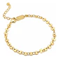 Pulsera Mujer Círculos Enchape Oro 18kt Psk Amarillo 16 Cm - Miniatura 2