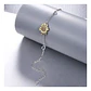 Pulsera Plata Esterlina 925 Flor Girasol Corazón Brazalete Color Plateado Diámetro 6 Cm Largo 19 - Miniatura 2