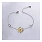 Pulsera Plata Esterlina 925 Flor Girasol Corazón Brazalete Color Plateado Diámetro 6 Cm Largo 19 - Miniatura 3