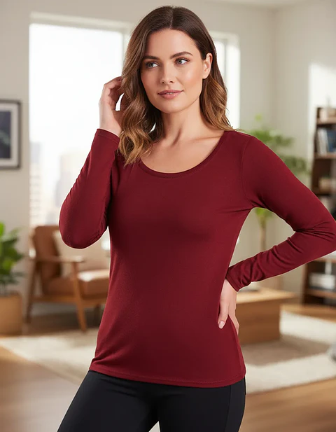 Camiseta Bambú Primera Capa Mujer 3 Unidades