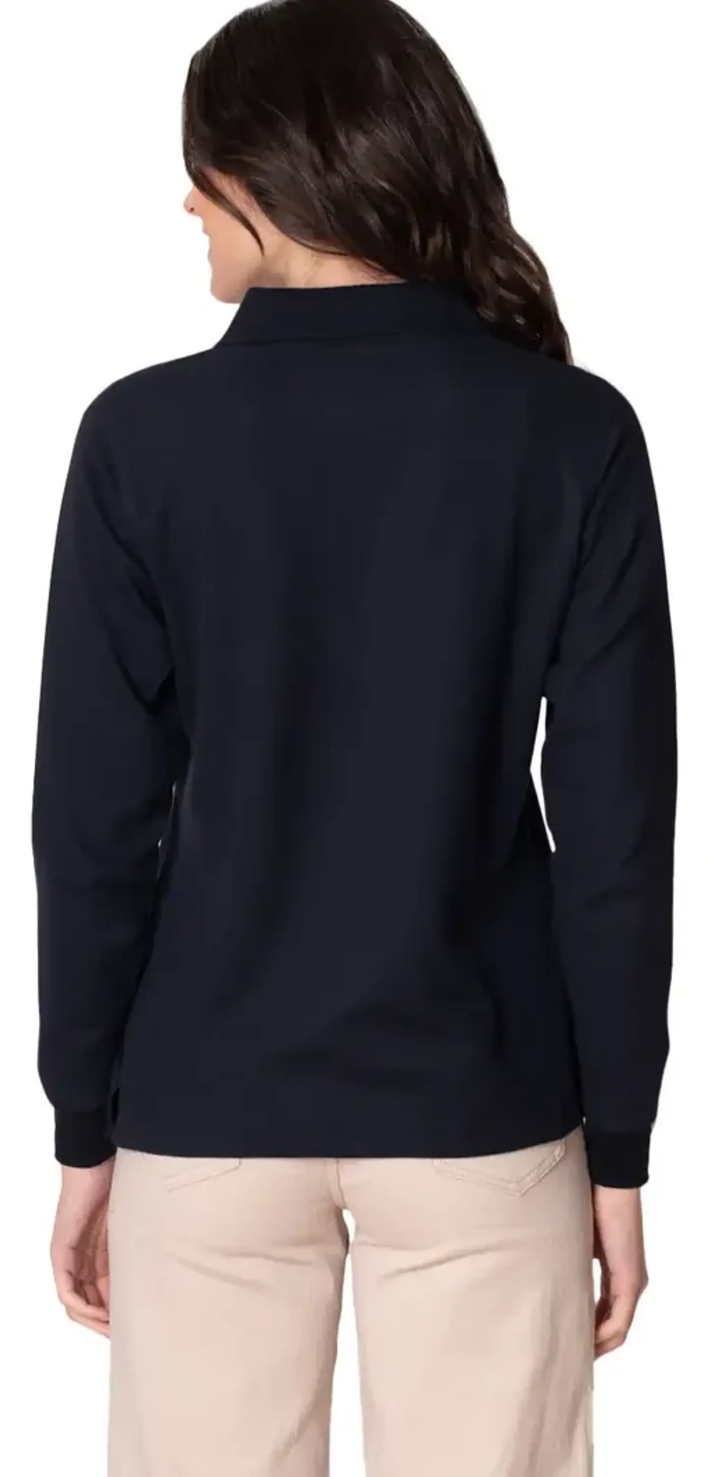 Polera Piqué Manga Larga Premium Textura Suave Mujer Uv+ 2