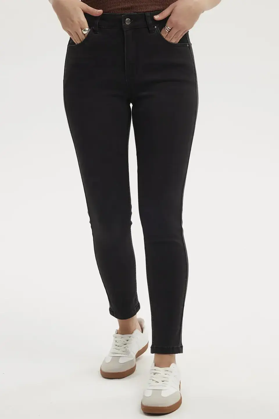 Jeans Mujer Super Skinny Estela Negro - Ll 1