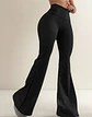 Pantalón Flare Alto Cotelé Mujer Aayomoda Otoño - Miniatura 1