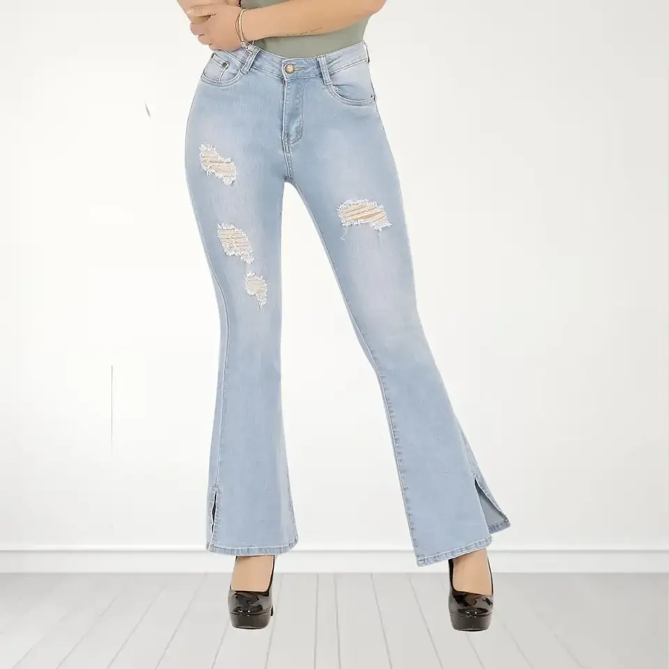 Jeans Flare Push Up Elasticado Calce Perfecto 1