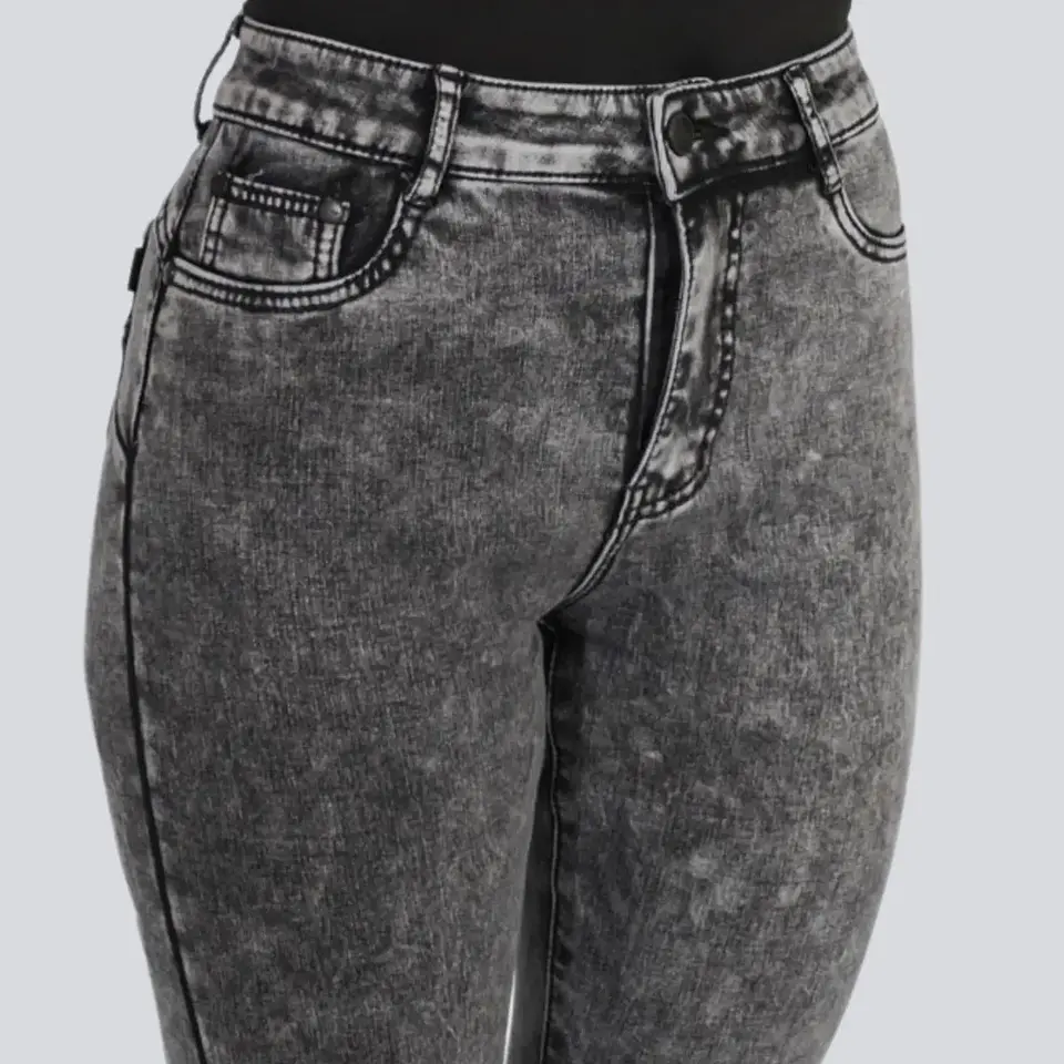 Jeans Flare Con Polar Push Up Elasticado Calce Perfecto 2