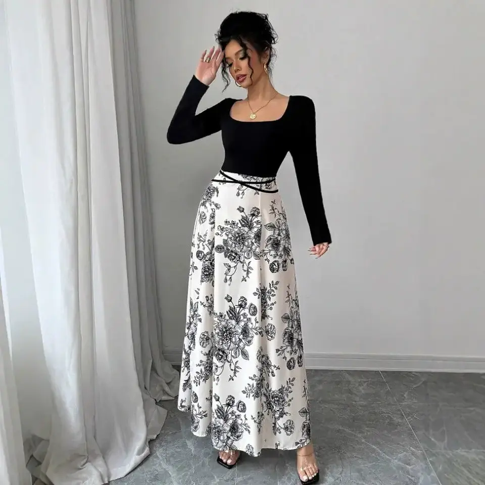 Vestido Largo Elegante E Informal De Manga Corta Para Mujer. 2