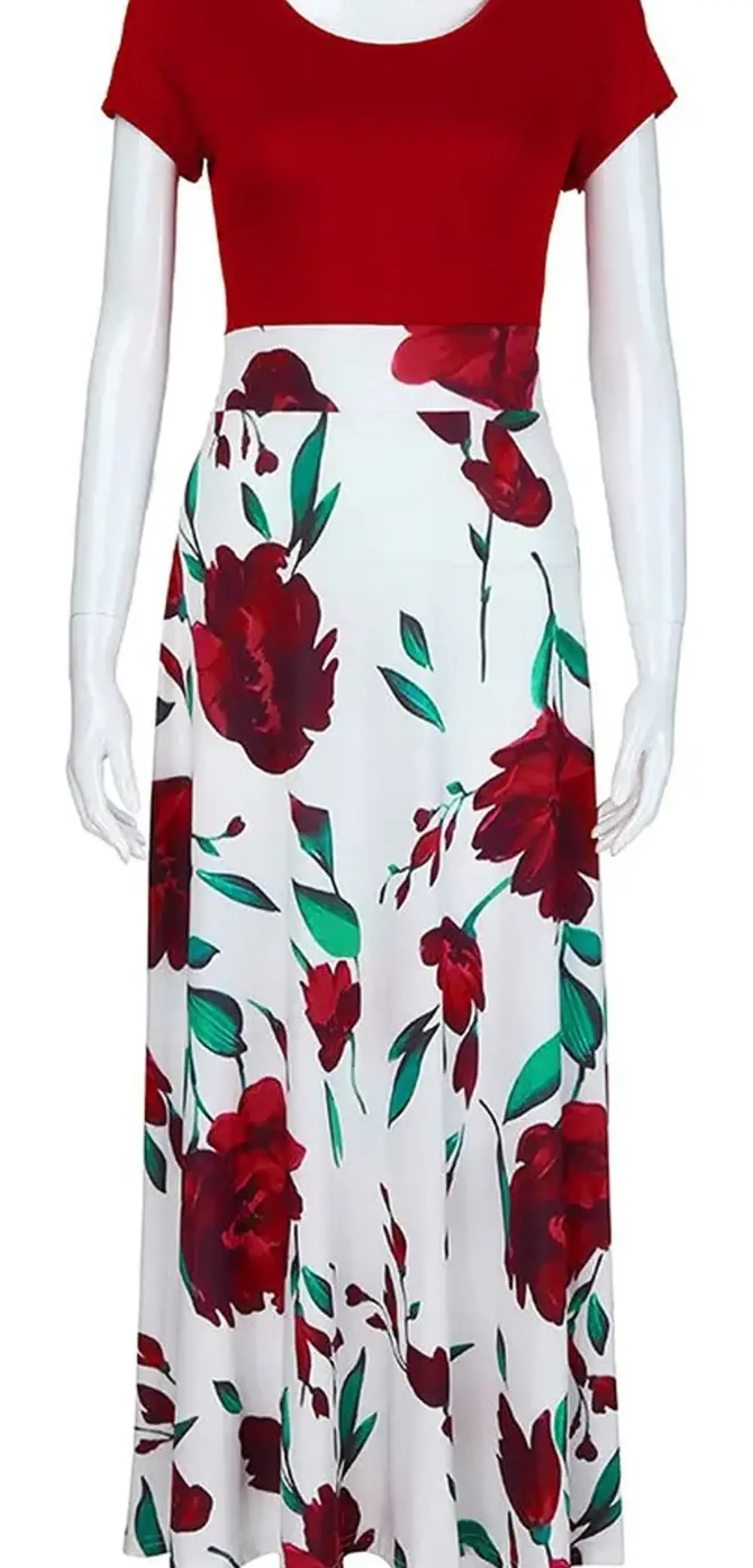 Vestido Casual Largo Con Estampado Floral Para Fiesta 3