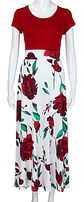 Vestido Casual Largo Con Estampado Floral Para Fiesta - Miniatura 3