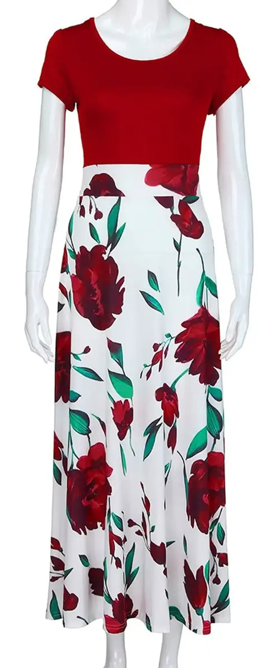 Vestido Casual Largo Con Estampado Floral Para Fiesta 3