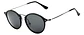 Lentes De Sol Polarizados Veithdia UV400 Negro Redondos Metal Modelo 6358 - Miniatura 1