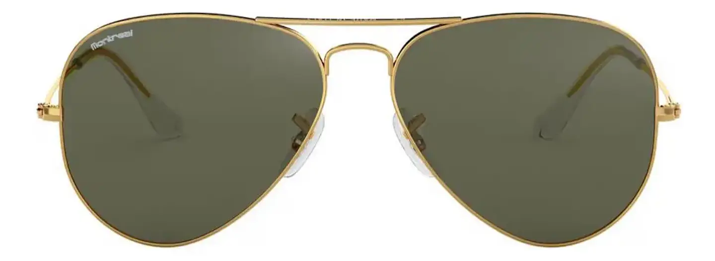 Lentes De Sol Aviador, Hombre Mujer Polarizado, Filtro Uv Diseño Lente Verde 1