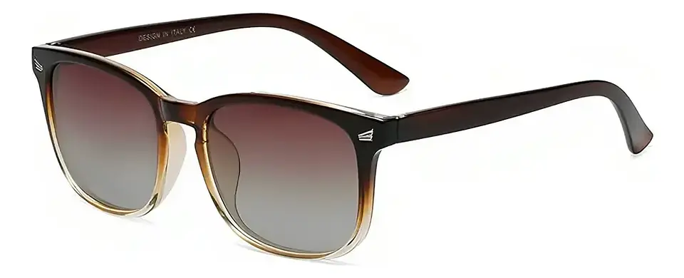 Gafas de Sol POLASUP Rectangulares Clásicas con Lente Marrón y Protección UV400 2