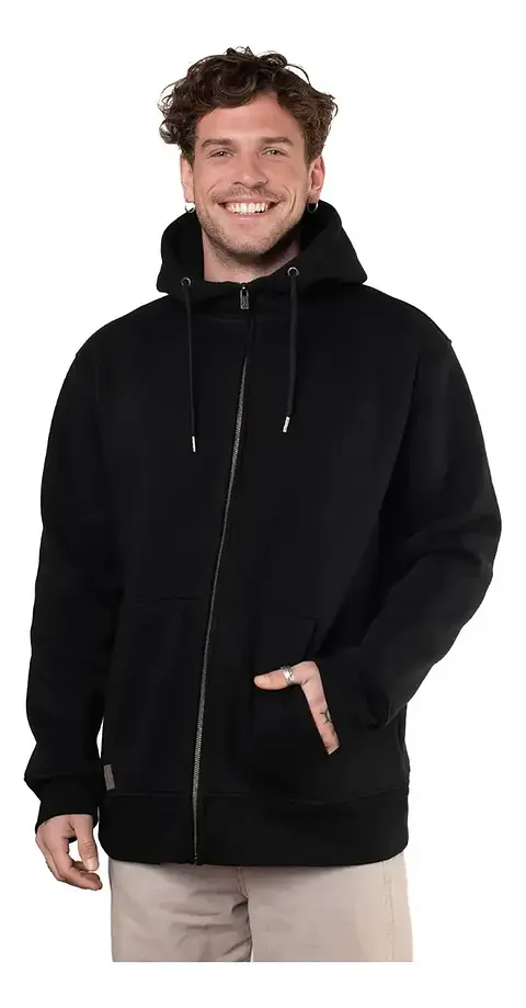 Polerón Con Capucha Y Cierre Ykk® Interior Polar Sherpa Algodón Orgánico Puelo De Lenga®