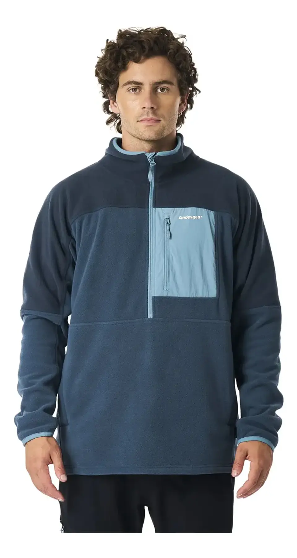 Polar Hombre Andesgear New Maihue 1/2 Azul 2