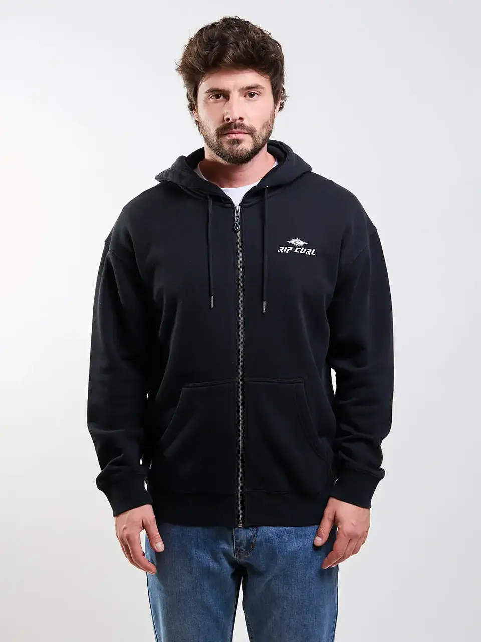 Poleron Fz Prisma Negro Hombre Rip Curl 1