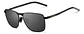 Gafas de Sol Polarizadas Veithdia V2462 Armazón Negro Lente Gris UV400 - Miniatura 1