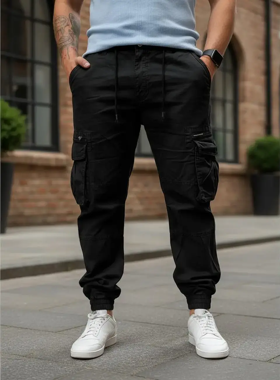 Joggers Pantalon Cargo Adulto De Varon 1