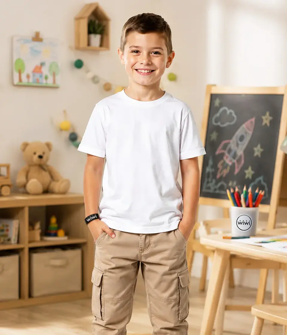 Polera Premium Para Niño De 100% Algodon Manga Corta Unisex 1
