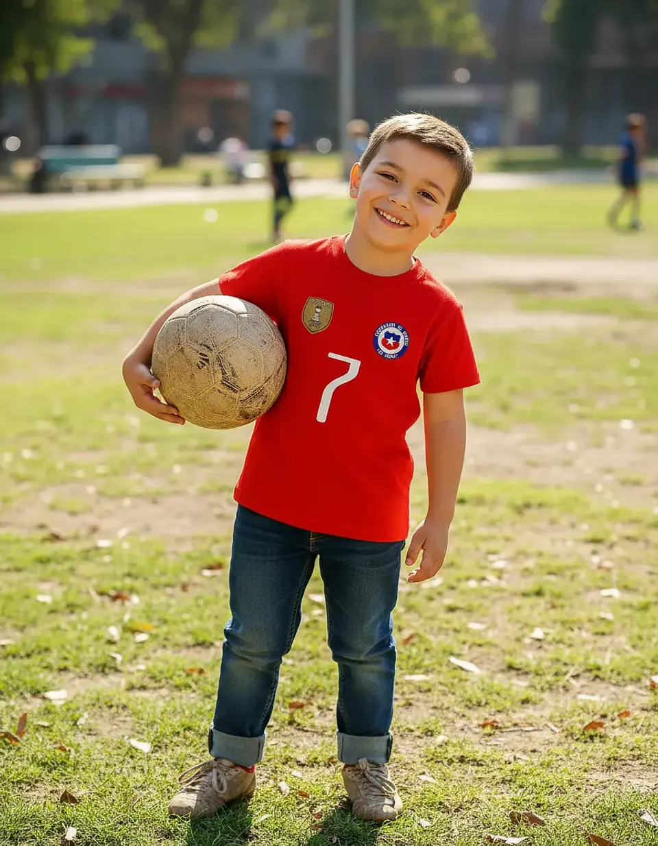 Polera Algodón Selección Chile 2016 Niño Futbol Grafimax 2
