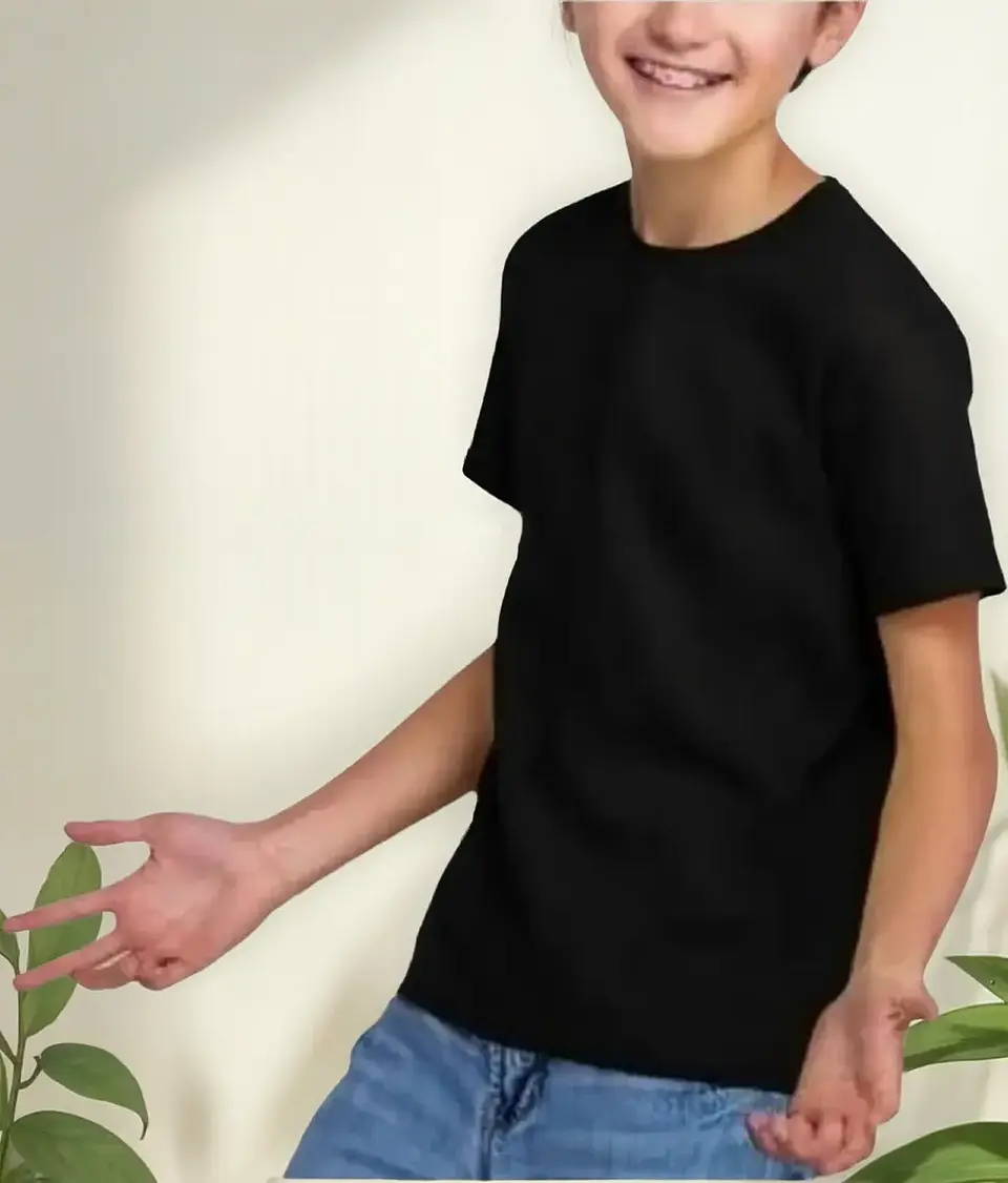 Polera De Algodón Manga Corta De Niños (unisex) 2