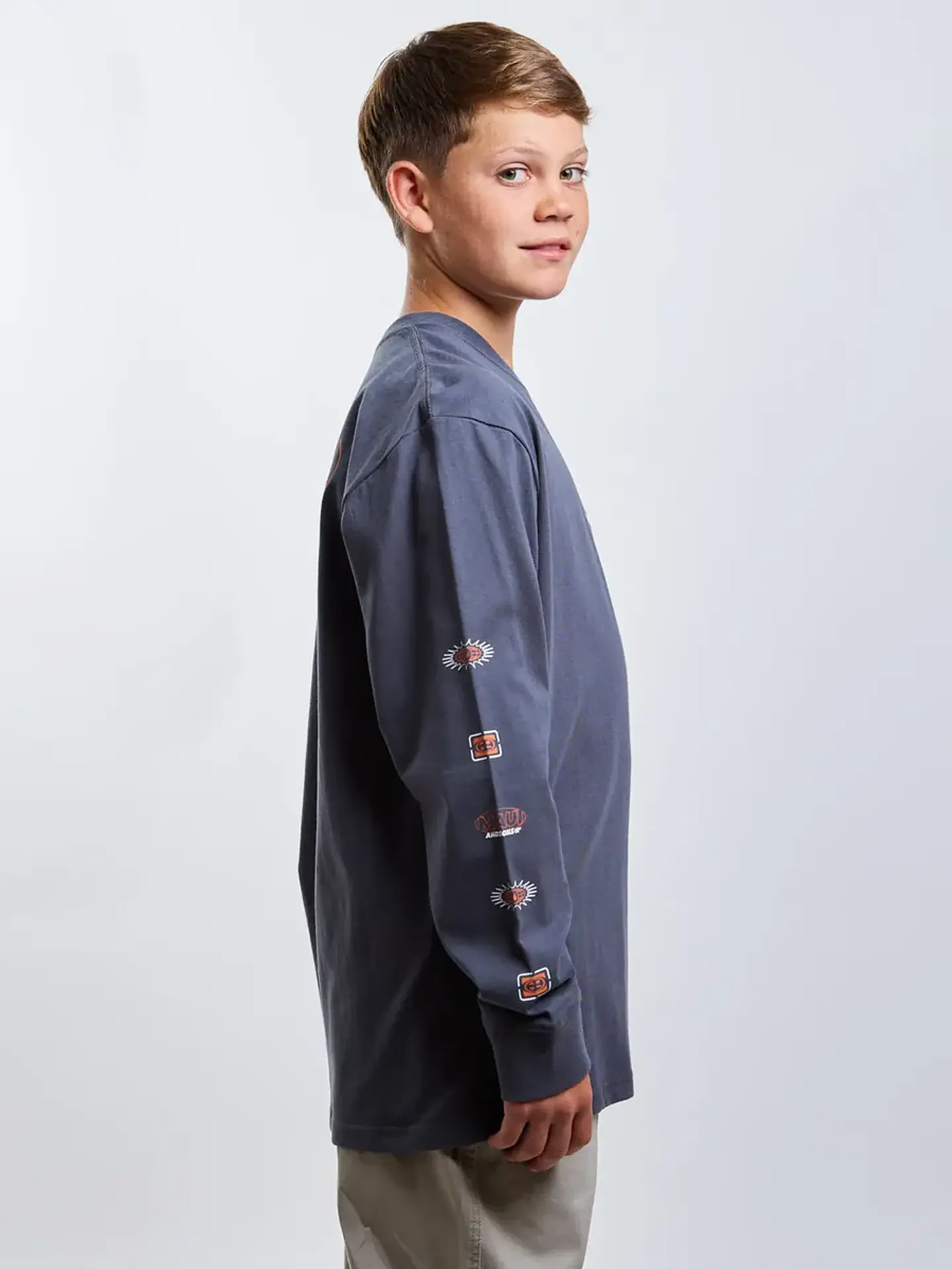 Polera Ml Venture Gris Infantil Maui And Sons 1