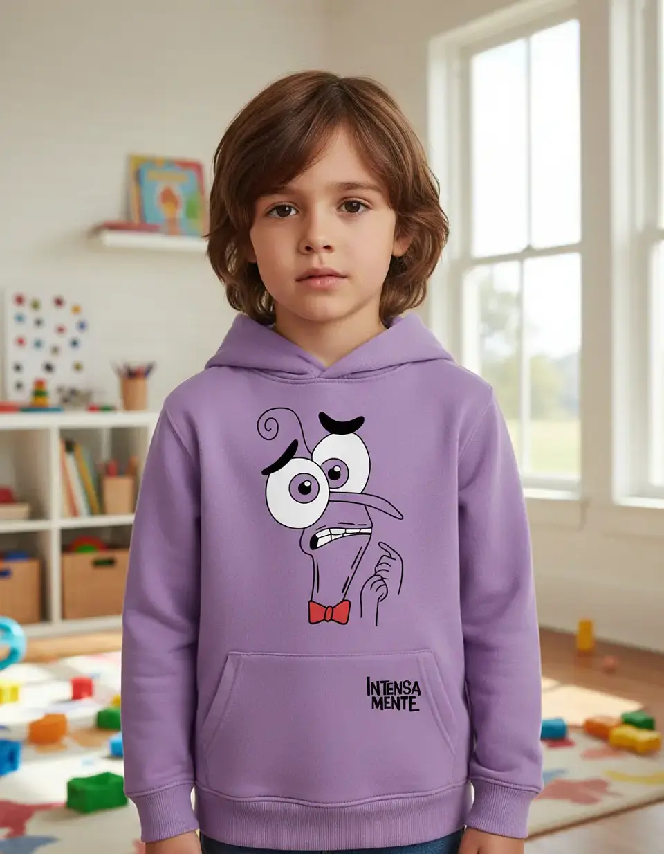 Poleron Intensamente Temor - Miedo - Bill Hader - Tematico - Cine - Pelicula - Infantil - Emociones 1