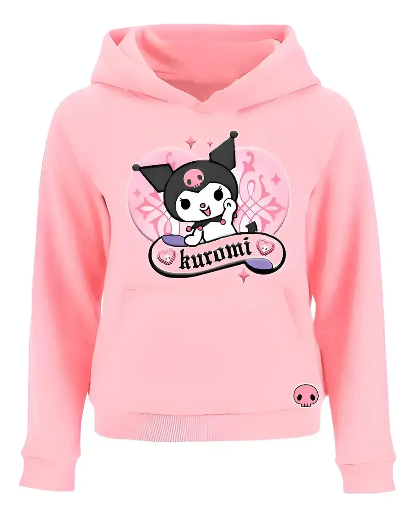 Polerón Kuromi Anime Amor Cool Infantil Con Capucha 1