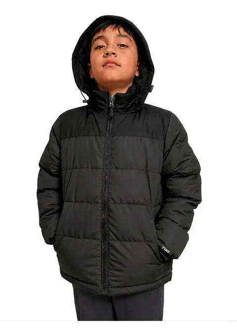 Parka Con Chiporro Y Gorro Desmontable Para Niños